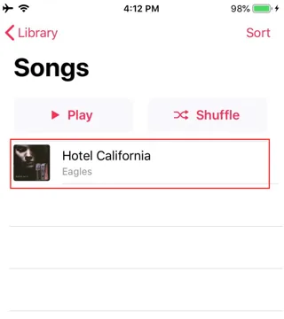 Sincronizarea muzicii pe un iPhone pentru Enjox (pasul 6)