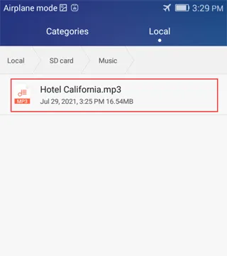 Sincronizarea muzicii cu o jucărie Enjox pe Android (pasul 2)