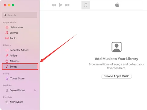 Conectarea unui iPhone la iTunes pentru a sincroniza muzica (pasul 1)